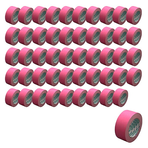 ◆松浦工業 まつうら工業 クラフトテープ ピンク50巻 50mmX50m No117|セミプロDIY店ファースト