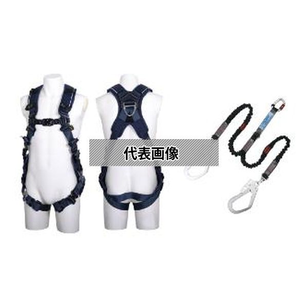 藤井電工（株） 墜落制止用器具フルハーネス型ランヤード付 TH-520V+2NV93SV-OT-BL-L-MG-BX