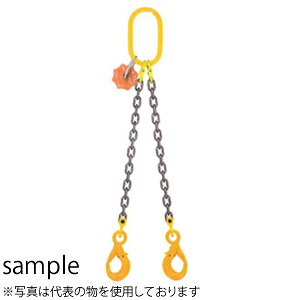 イーグルクランプ ラッチロックフック付チェーン（アイ型付） SLHE-D-1.01.5M 使用荷重(0&deg;～60&deg;t)：1 チェーン長(m)：1.5｜セミプロＤＩＹ店ファースト