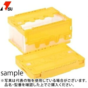 岐阜プラスチック工業 折りたたみコンテナー CF-S41NR Bﾄ：ブルー透明 [法人限定]