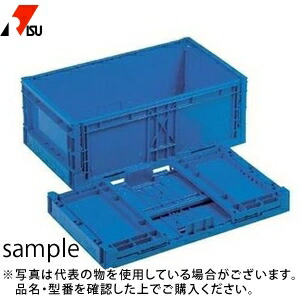 岐阜プラスチック工業 折りたたみコンテナー RS-BB19 DB：ダークブルー [法人限定]
