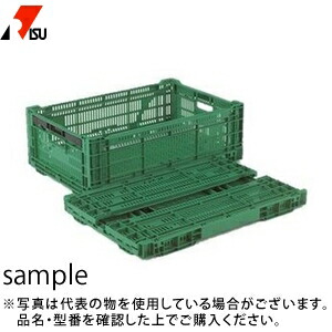 岐阜プラスチック工業 折りたたみコンテナー RS-MM38S G：グリーン [法人限定]