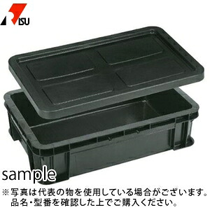 岐阜プラスチック工業 導電性コンテナー ST-28B導電 BK：ブラック [法人限定]