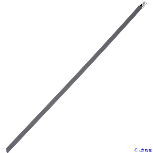 ■PANDUIT MLTタイプ フルコーティングステンレススチールバンド SUS316 黒 幅8.1mm 長さ259mm 50本入り MLTFC2.7H－LP316 MLTFC2.7HLP316(1005777)[送料別途お見積り][法人限定][掲外取寄]