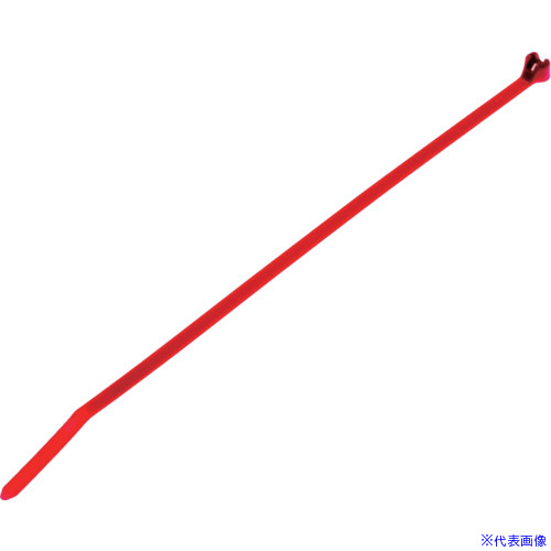 ■PANDUIT ステンレス爪ロック式ナイロン結束バンド 赤色 幅4.7mm 長さ305mm 100本入り BT3S－C2 BT3SC2(1005785)×10[送料別途お見積り][法人限定][掲外取寄]