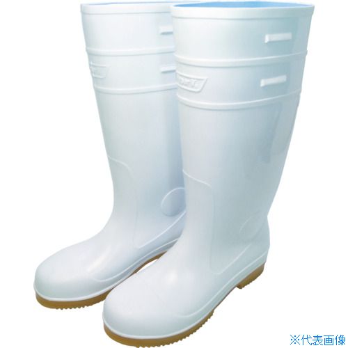■日進 耐滑先芯入り長靴 白 23.5cm V4500W23.5(1025959)