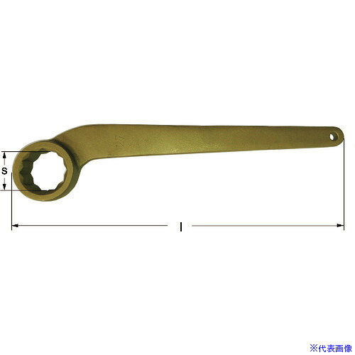 ■Ampcoスイス 防爆カーブヘッドボックスめがねレンチ 二面幅寸法30mm AY0030B(1026403)｜ファーストFACTORY