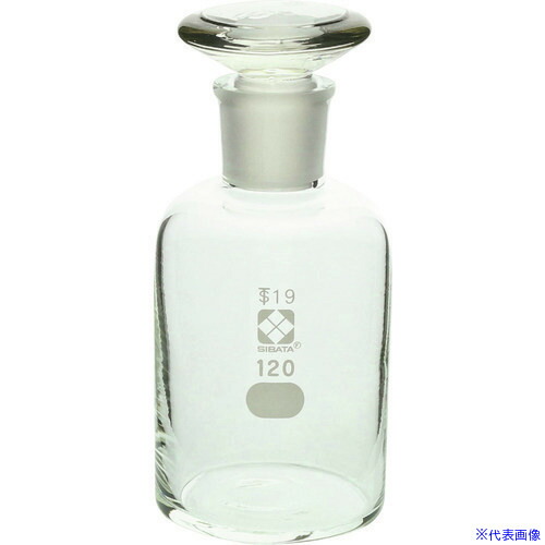 ■SIBATA 試薬びん 120mL 10入 017030120A(1070199)[送料別途お見積り][法人限定][掲外取寄]