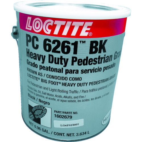 ■ロックタイト 滑り止めコーティング剤 ビッグフット 1液タイプ 黒 PC6261 3.6L BFHDPBK(1098928)