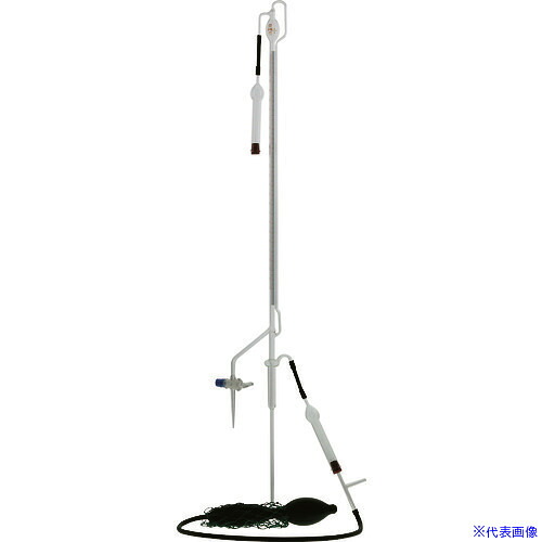 ■SIBATA 自動ビュレット スーパーグレード ゴム栓用 ガラスコック付 青筋 25mL 02217025(1116680)[送料別途お見積り][法人限定][掲外取寄]｜ファーストFACTORY