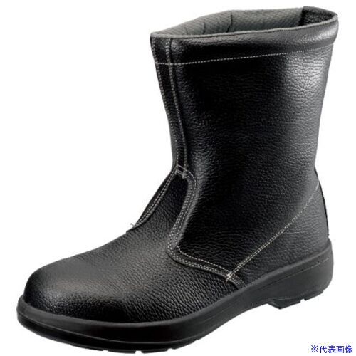 ■シモン 安全靴 半長靴 ウレタン2層底 AW44 24.5cm AW44BK24.5(1141849)