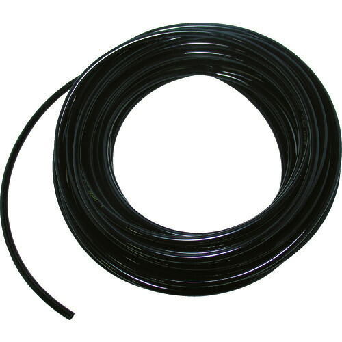 ■TRUSCO ウレタンチューブ 12X8.0 100M 黒 TPT1208100BK(1145066)｜ファーストFACTORY