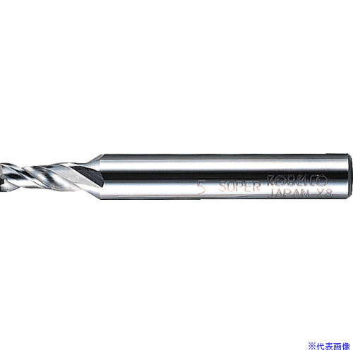 ■三菱K 2枚刃アルミ加工用 ハイスKHAスーパースクエアエンドミルショット刃長(S)8mm S2SDAD0800(1145959) 4,628円