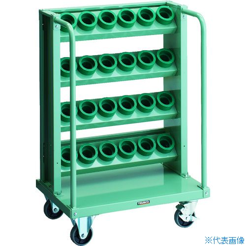 ■TRUSCO ツーリングワゴン HSK63A BT40 NT40兼用 4段 24個収納 VTLWE47(1146142)[法人限定][直送元]｜ファーストFACTORY