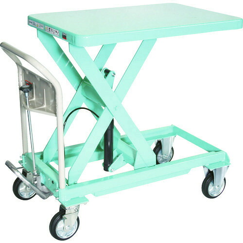 ■TRUSCO ハンドリフター 500kg 600X900 グリーン HLFAS500G(1157838)[法人限定][直送元]｜ファーストFACTORY 58,938円