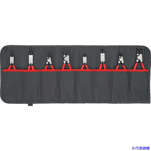 ■KNIPEX 8本組 スナップリングプライヤー 001958V01(1160684) 17,515円