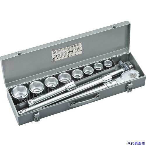 ■TONE ソケットレンチセット 差込角19.0mm 12点セット 6角 200MS(1162411)
