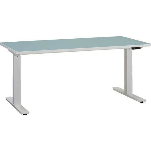 ■TRUSCO リノリューム天板 電動昇降式ワークデスク 1500&times;750&times;640～1290 RMB1575(1162873)[送料別途お見積り][法人限定][直送]｜ファーストFACTORY