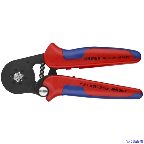 ■KNIPEX ワイヤーエンドスリーブ自動調整圧着ペンチ 六角クランプ 975314(1163380)｜ファーストFACTORY