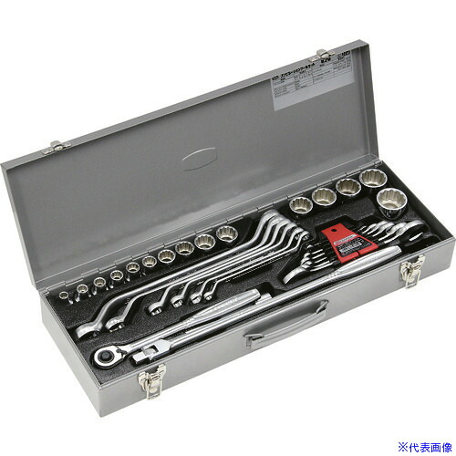 ■TONE 整備用工具セット コンビネーションツールセット(軽作業用) シルバー 32点セット K20(1196847)