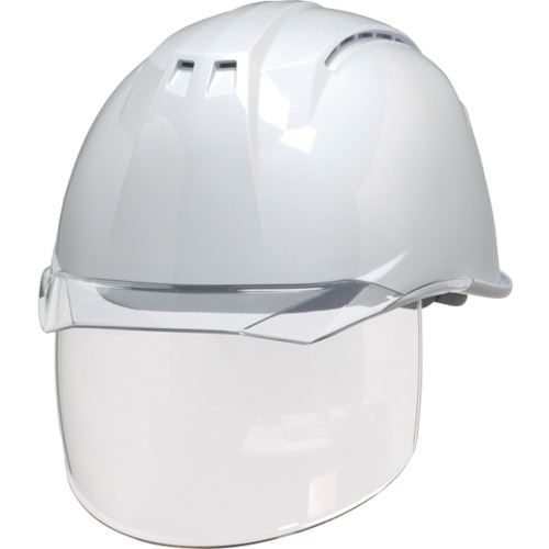 ■DIC 透明バイザーヘルメット(シールド面付) AA11EVO－CSW KP 白/クリア AA11EVOCSWHA6KPWC(1200504)[送料別途お見積り][法人限定][外直送]