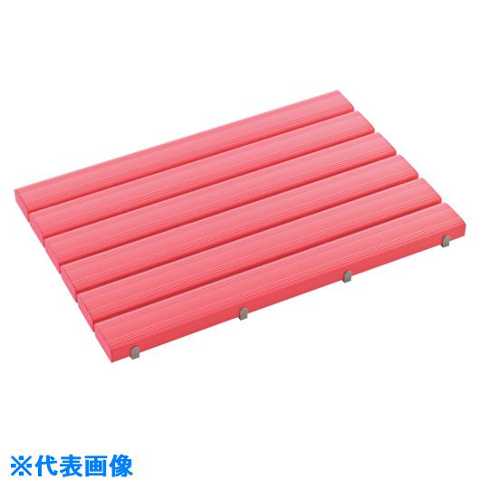 ■テラモト 抗菌安全スノコ(お客様組立品)600×1200mm ピンク MR0932435(1203733)[送料別途お見積り][法人限定][掲外取寄]