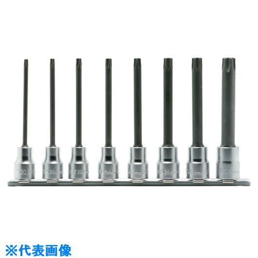 ■Ko－ken 9.5mm差込 トルクスビットソケット(丸軸)レールセット 8ヶ組 RS30258L100R(1216672) 8,512円