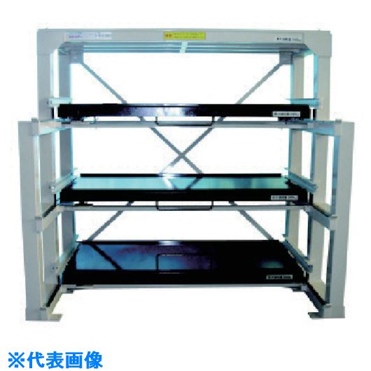 ■日向 フルスライド式収納棚 スライダ－ラック H4S－1500×800×450H H4S1500(1228569)[送料別途お見積り][法人限定][外直送] 358,380円