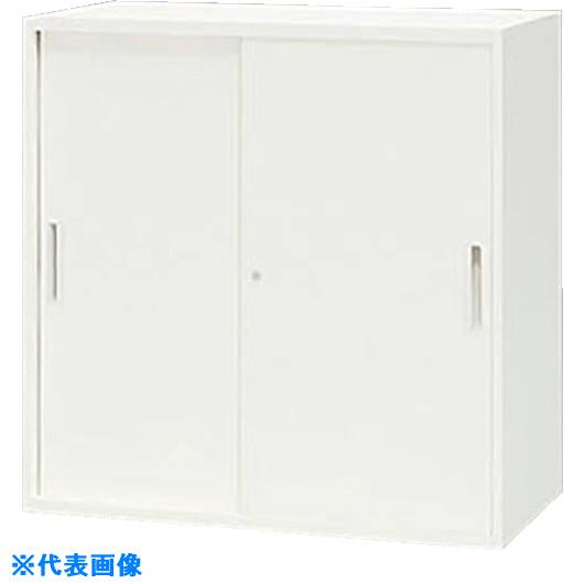 ■NAIKI 収納庫 CWS型 スチール引違い書庫(2枚扉) 800×400×900 CWS0809HWW(1230467)[送料別途お見積り][法人限定][外直送]