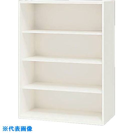 ■NAIKI 収納庫 CW型 オープン書庫 W800×D450×H1200 CW0812NW(1232078)[送料別途お見積り][法人限定][外直送]