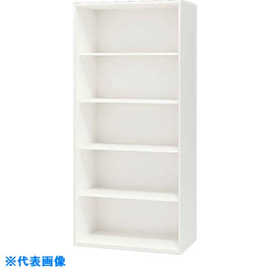 ■NAIKI 収納庫 CW型 オープン書庫 W800×D450×H1750 CW0818NW(1238451)[送料別途お見積り][法人限定][外直送]