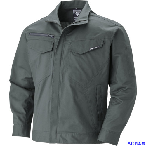 ■XEBEC 長袖ブルゾン1694－25－5L チャコールグレー 1694255L(1243328)[送料別途お見積り][法人限定][掲外取寄]