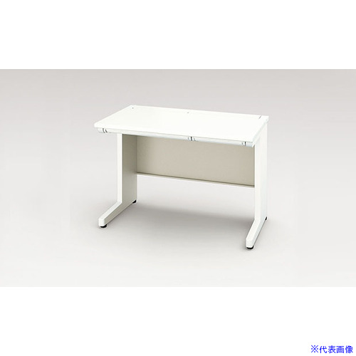 ■NAIKI 平デスク XEHH型/天板:ホワイト 本体:クリアーホワイト/W1100×D600×H720 XEHH116FWH(1252894)[送料別途お見積り][法人限定][外直送]