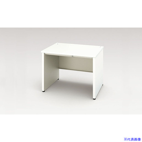 ■NAIKI 平デスク(パネル脚) XEHH型/天板:ホワイト 本体:クリアーホワイト/W1000×D700×H720 XEHH107FPWH(1253124)[送料別途お見積り][法人限定][直送]