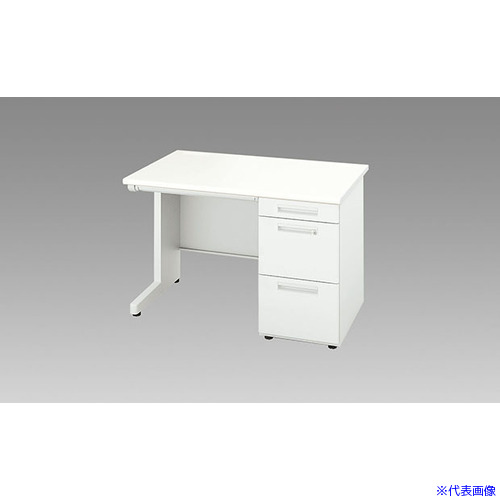 ■NAIKI 片袖デスク XEDH型/本体:クリアーホワイト 天板:ホワイト本体:クリアーホワイト 天板:ホワイト/W1100×D700×H720 XEDH117GWH(1254822)[送料別途お見積り][法人限定][直送]