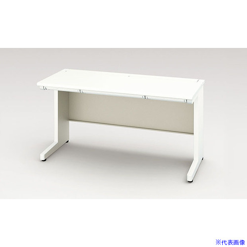 ■NAIKI 平デスク XEHH型/天板:ホワイト 本体:クリアーホワイト/W1400×D600×H720 XEHH146FWH(1255294)[送料別途お見積り][法人限定][外直送]