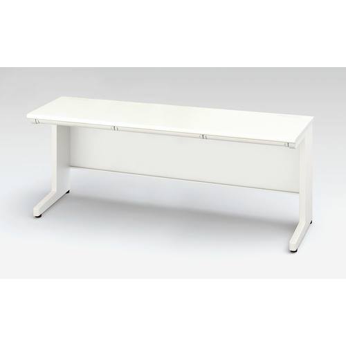 ■NAIKI 平デスク XED型/本体:クリアーホワイト 天板:ホワイト本体:クリアーホワイト 天板:ホワイト/W1800×D600×H720 XEDH186FWH(1255651)[送料別途お見積り][法人限定][外直送]