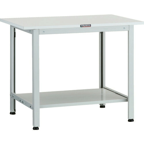 ■TRUSCO 軽荷重作業台(200kg)AO型 900X600XH740 下棚2枚付 ホワイト色 AO0960LT2(1259120)[法人限定][直送元]