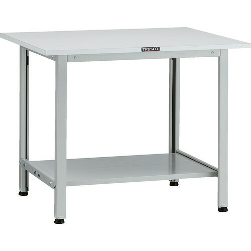 ■TRUSCO 軽荷重作業台(200kg)AO型 900X750XH740 下棚2枚付 ホワイト色 AO0975LT2(1259127)[法人限定][直送元]｜ファーストFACTORY