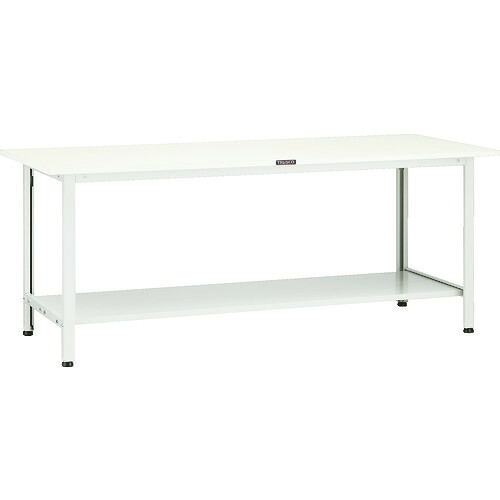 ■TRUSCO 軽荷重作業台(200kg)AO型 1800X750XH740 下棚2枚付 ホワイト色 AO1875LT2(1259153)[法人限定][直送元]｜ファーストFACTORY