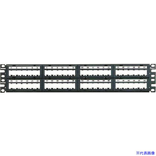 ■PANDUIT モジュラーパッチパネル枠 6ポートフェースプレートタイプ 48ポート 2U CPPL48M6BLY CPPL48M6BLY(1280413)｜ファーストFACTORY