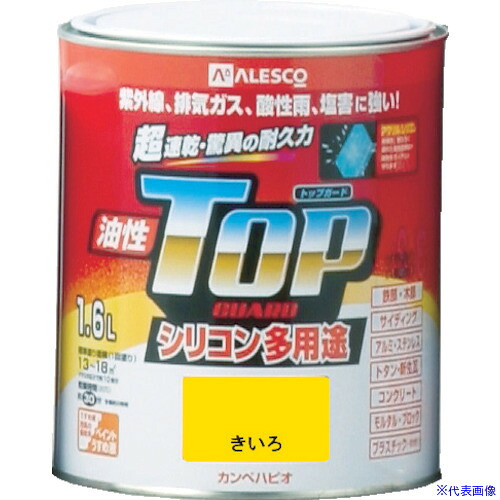 ■KANSAI 油性トップガード 1.6L ぎん色 1190201(1283723)&times;6[送料別途お見積り][法人限定][掲外取寄]｜ファーストFACTORY