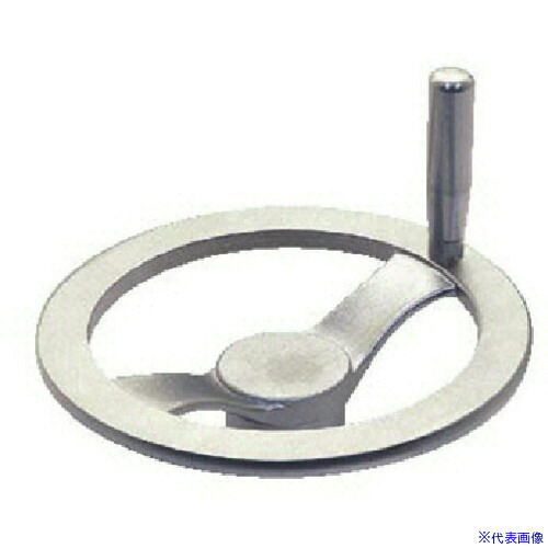 ■イマオ ハンドル ステンレスツースポークハンドル車(加工付) ハンドル径200mm STH200K16(1324037)[送料別途お見積り][法人限定][掲外取寄]