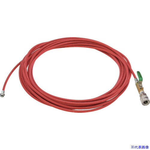 ■Asada 1/4PS洗管ホース コック付 10m クイックカプラ仕様 HD03230(1356927)[送料別途お見積り][法人限定][掲外取寄]