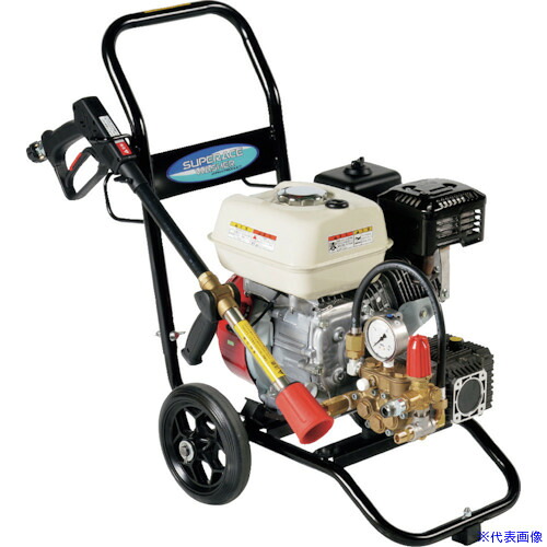 ■スーパー工業 エンジン式高圧洗浄機 SEC−3007−2N コンパクト&カートタイプ SEC30072N(1358722)|ファーストFACTORY