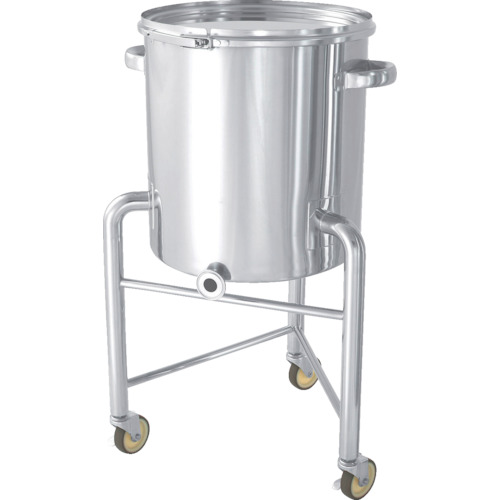 ■MONOVATE ステンレス片テーパー型バンド式密閉容器脚付150L KTTCTLL565(1360457)[法人・事業所限定][外直送元]｜ファーストFACTORY