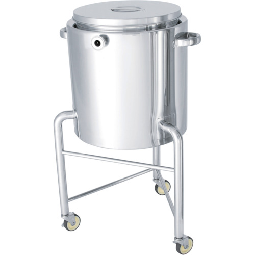 ■MONOVATE ステンレスタンクホッパー型ジャケット容器脚付150L HTSTJL565(1360461)[法人・事業所限定][外直送元]｜ファーストFACTORY