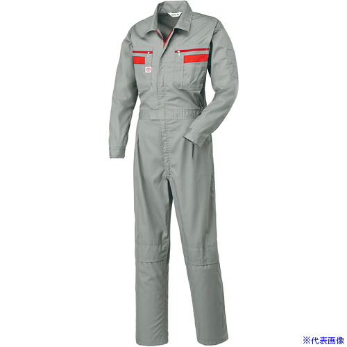 ■AUTO－BI SS(春夏)モデル つなぎ服1180－008シルバーグレー－4L 11800084L(1368444)[送料別途お見積り][法人限定][掲外取寄]