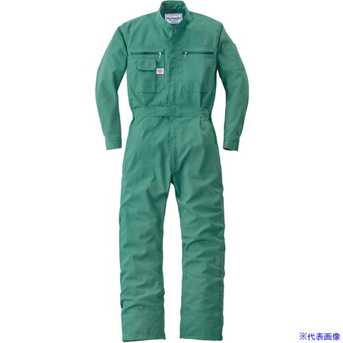 ■AUTO－BI AW(秋冬)モデル つなぎ服1250－010グリーン－LL 1250010LL(1368522)[送料別途お見積り][法人限定][掲外取寄]