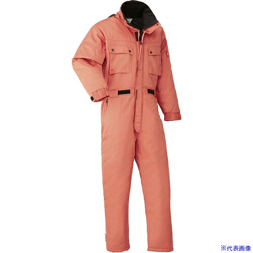 ■AUTO&minus;BI AW(秋冬)モデル 防寒つなぎ服830&minus;003オレンジ&minus;LL 830003LL(1369147)[送料別途お見積り][法人限定][掲外取寄]｜ファーストFACTORY